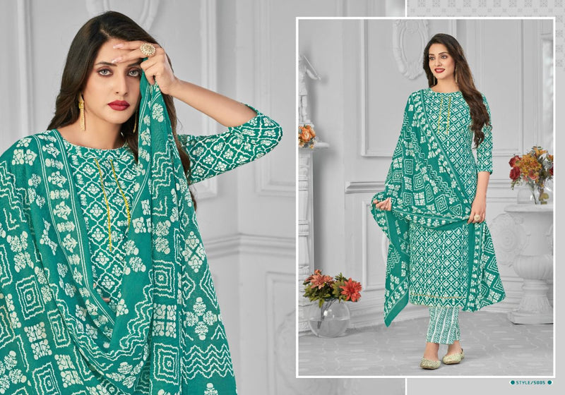 Radha Fabs Dno 01 To 010 Pure cotton With Printed Work Stylish Designer Party wear salwar Suit