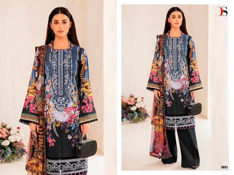 Deepsy Suits Rungrez Spring Lawn 23 Pure Cotton With Heavy Self Embroidery Work Pakistani Salwar Suit