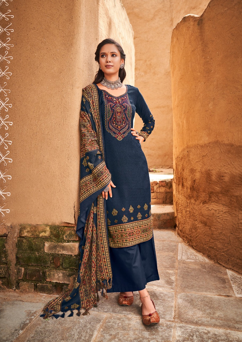 Levisha Rutba Pashmina With Beautiful Embroidery Work Stylish Designer Party Wear Salwar Kameez