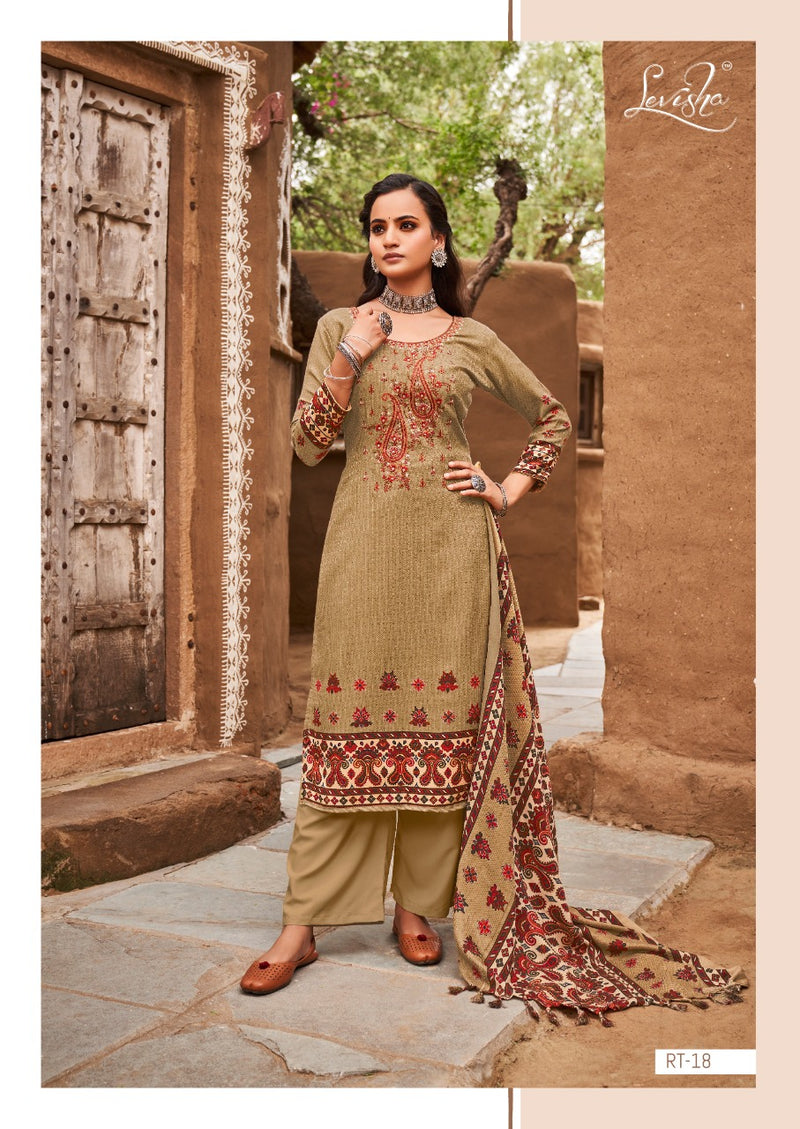 Levisha Rutba Pashmina With Beautiful Embroidery Work Stylish Designer Party Wear Salwar Kameez