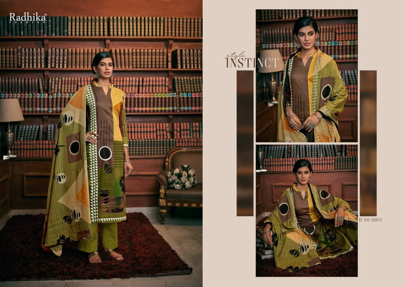 Radhika Azara Fashion Launch By Irina Nx Jam Cotton Print Heavy Look Fancy Work Stylish Salwar suits