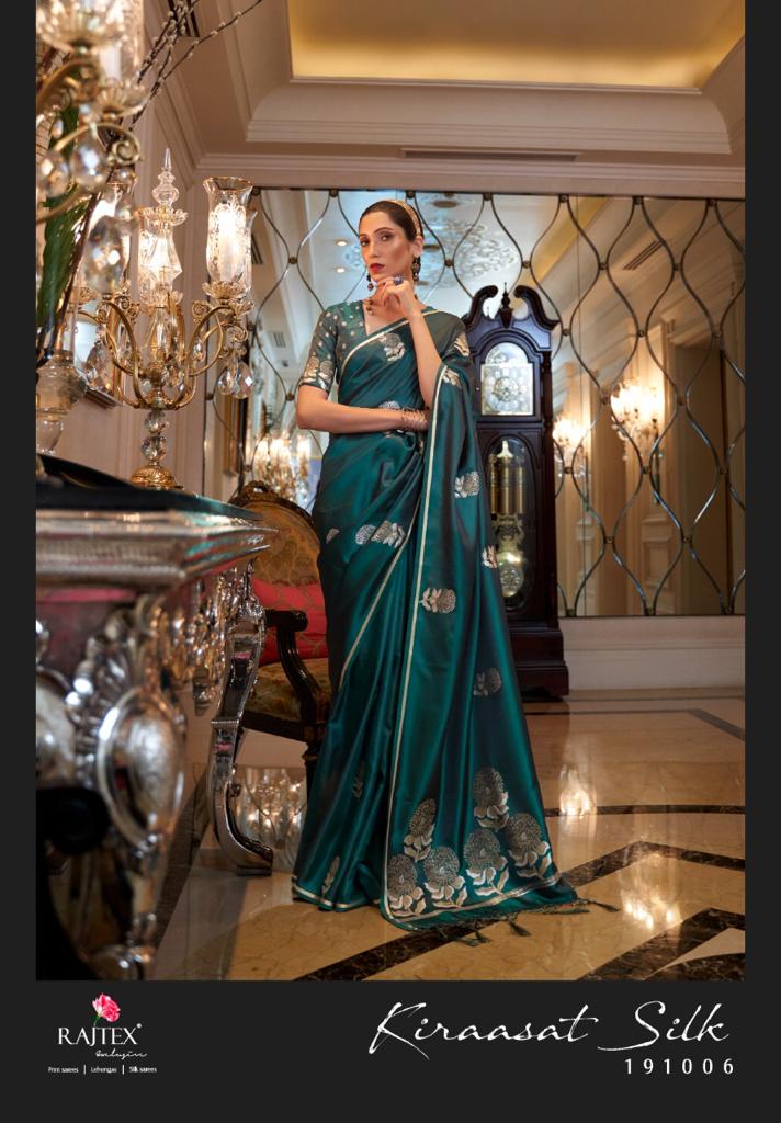 Rajtex Fabric Presents Kiraasat Silk Fancy Exclusive Designer Printed Casual Wear Fancy Sarees