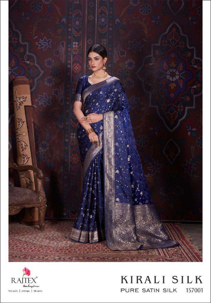 Rajtex Kirali Silk Series Of Pure Satin Silk Saree