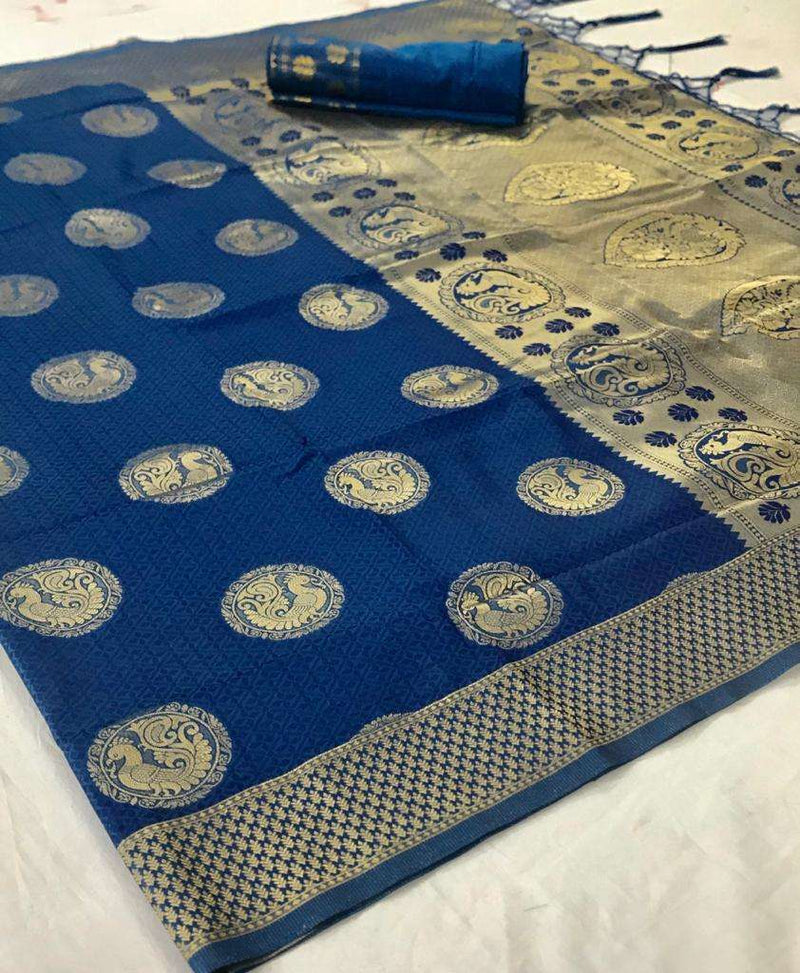 Rajtex Korani Silk Handloom Weaving Fancy Saree