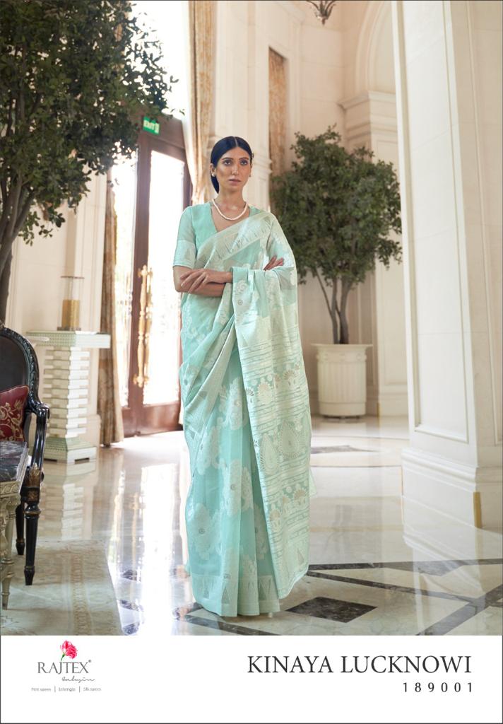 Rajtex Launch By Kinaya Lucknowi Chikankari Fancy Work Excusive Formal Wear Heavy Sarees