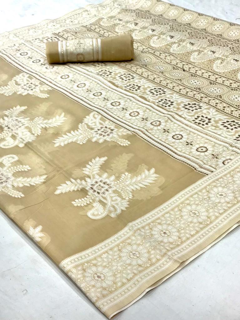 Rajtex Launch By Kinaya Lucknowi Chikankari Fancy Work Excusive Formal Wear Heavy Sarees