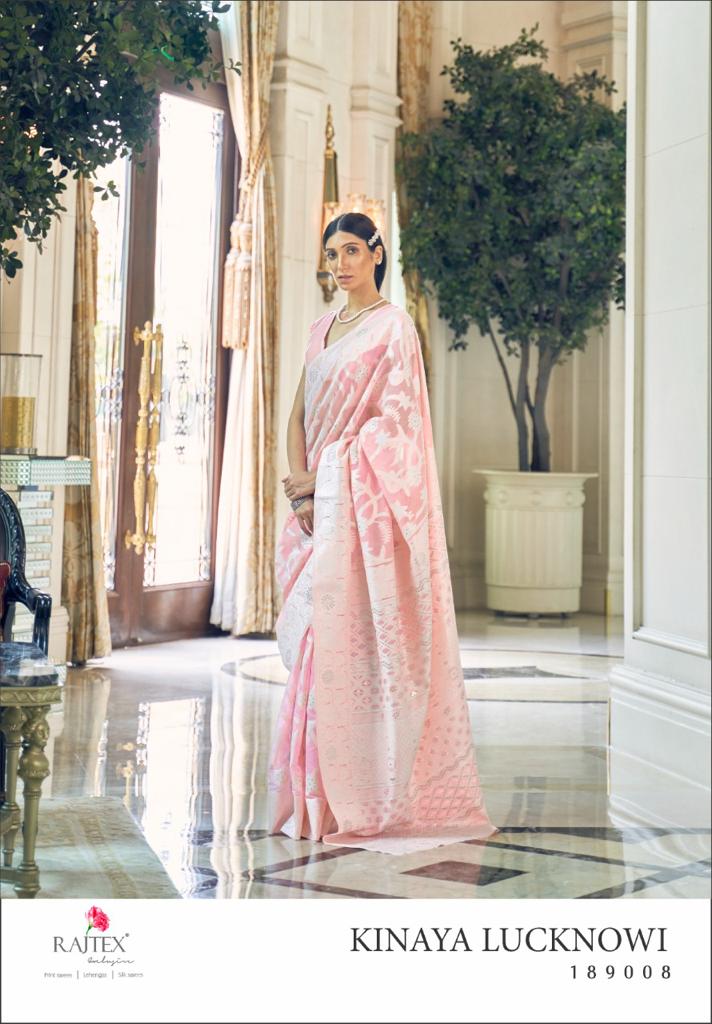 Rajtex Launch By Kinaya Lucknowi Chikankari Fancy Work Excusive Formal Wear Heavy Sarees