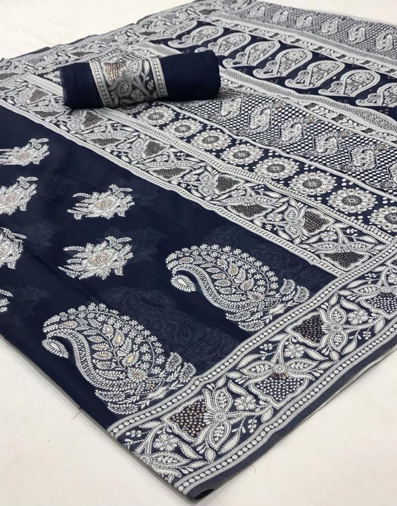 Rajtex Launch By Kinaya Lucknowi Chikankari Fancy Work Excusive Formal Wear Heavy Sarees
