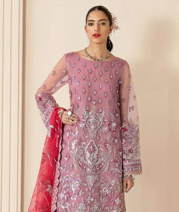 Ramsha R 350 Georgette With Embroidery Work Exclusive Wedding Wear Pakistani Salwar Kameez