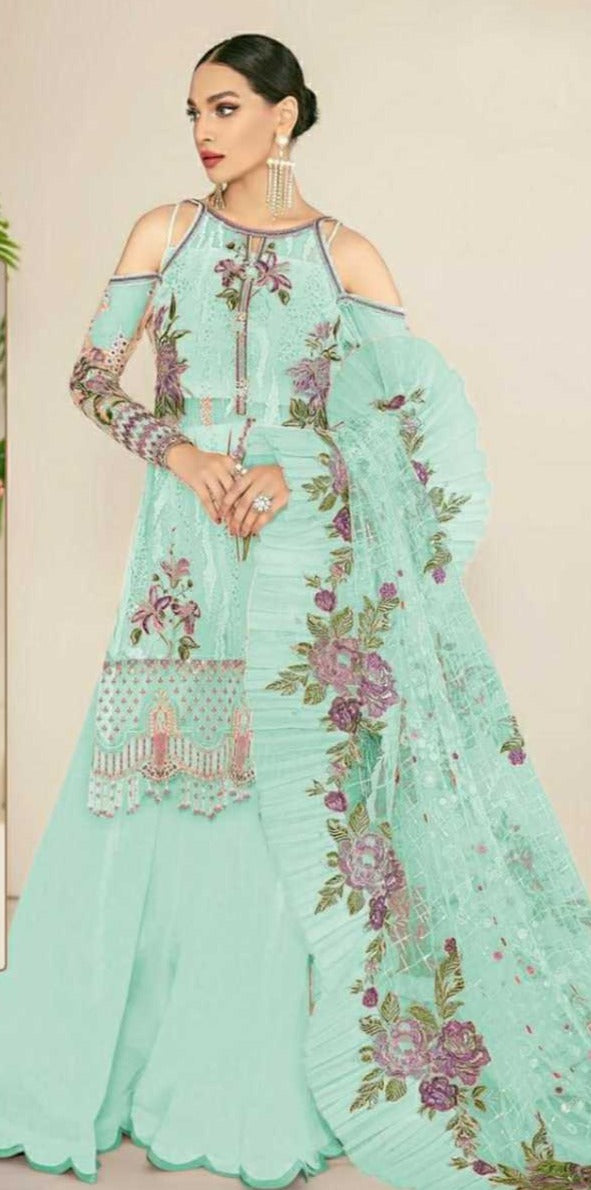 Ramsha R 382 Georgette With Embroidered Designer Pakistani Salwar Kameez