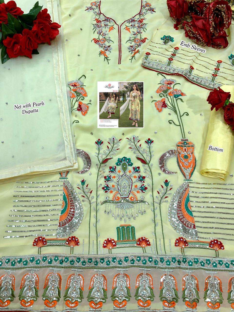 Ramsha Vol 23 Georgette Heavy Embroidery Work Pakistani Salwar Kameez