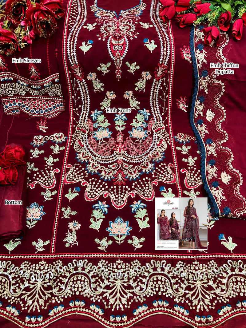 Ramsha Vol 29 Georgette With Heavy Embroidery Salwar Suit