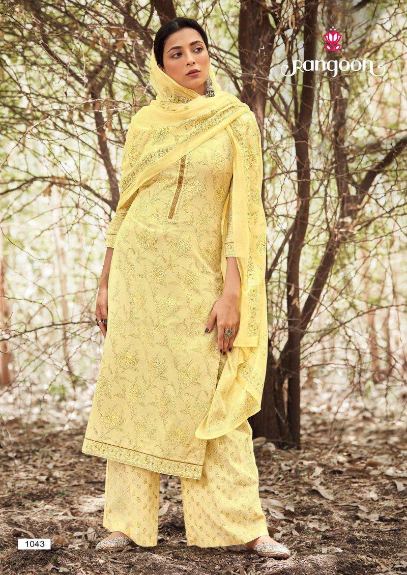 Rangoon Launch By Taranika Cotton Printed Exclusive Look Fancy Wear Readymade Salwar Suits