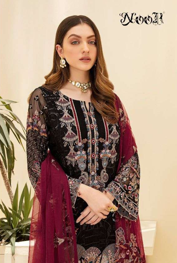 Rangoon Noor Georgette Embroidery Diamond Work Salwar Kameez