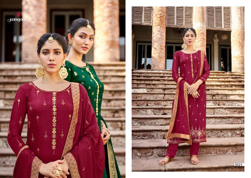 Rangoon Soundarya Dola Silk With Handwork And Khatli Work Fancy Casual Wear Readymade Salwar Suit