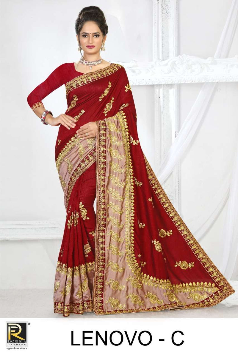 Ranjna Saree Lenovo Vichitra Silk Exclusive saree