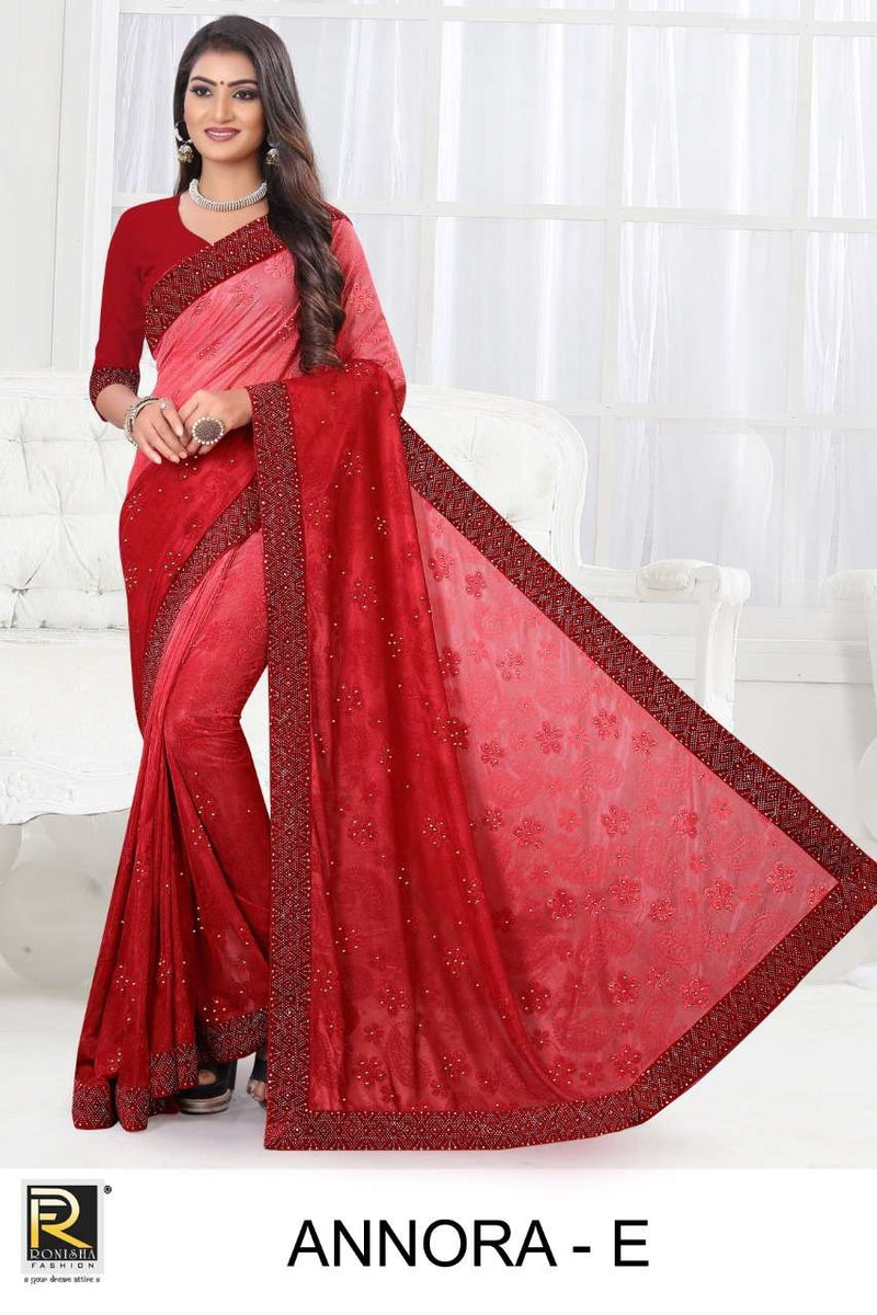 Ranjna Saree Presents By Annora Teri Brasso With Heavy Daimond Work Exclusive Fancy Saree