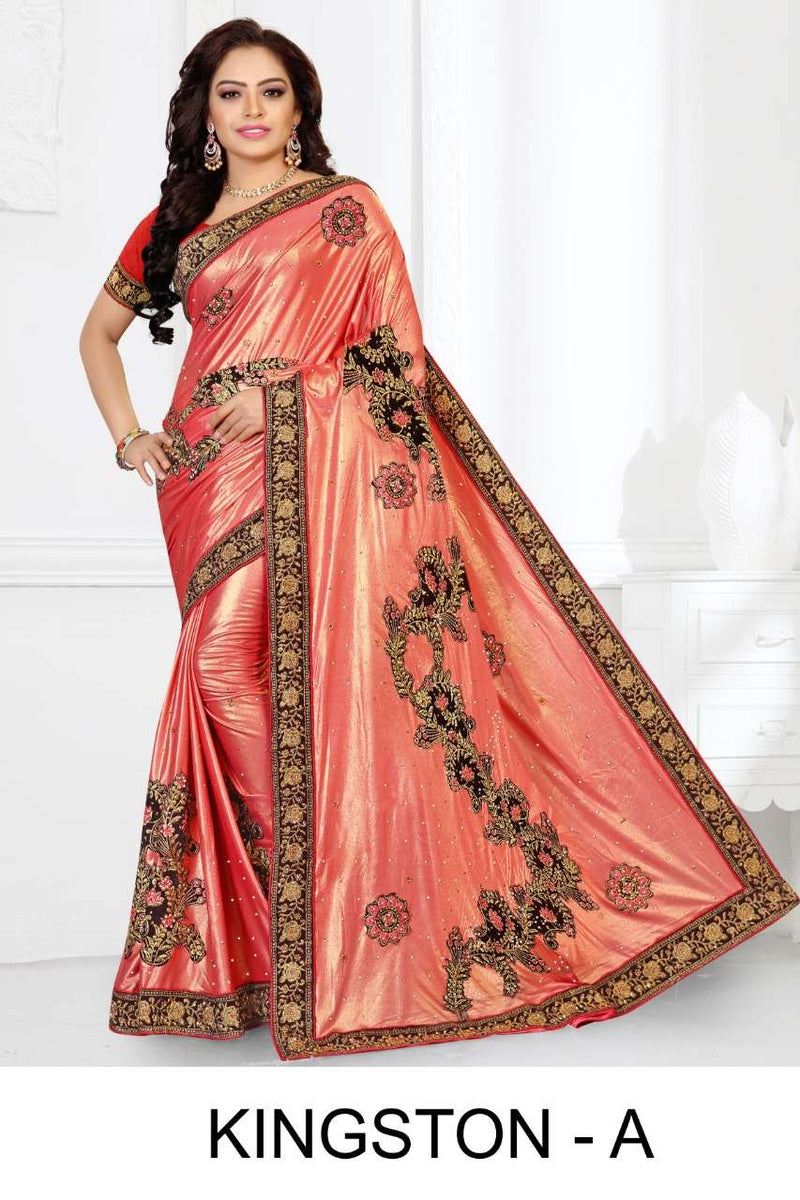 Ranjna Sarees Presents Kingston Imported Lycra With Heavy Daimond Work Exclusive Fancy Sarees
