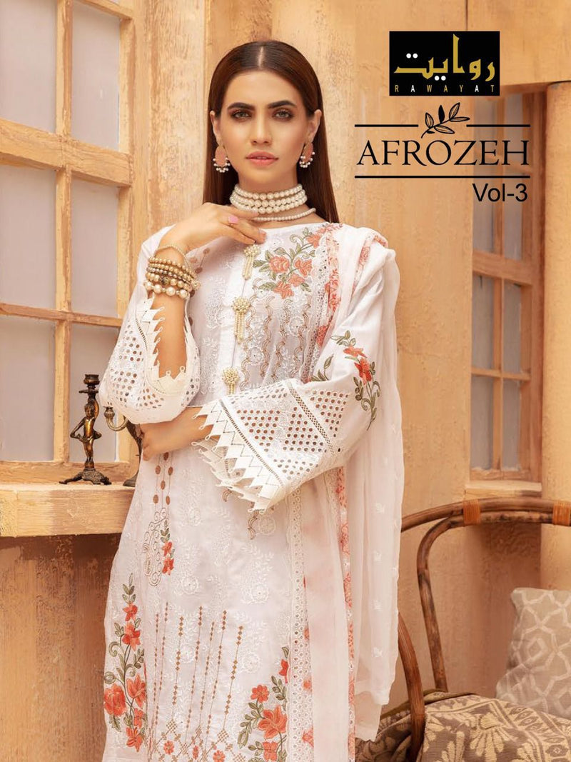 Rawayat Afrozeh Vol 3 Faux Georgette With Embroidery Work Pakistani Salwar Kameez