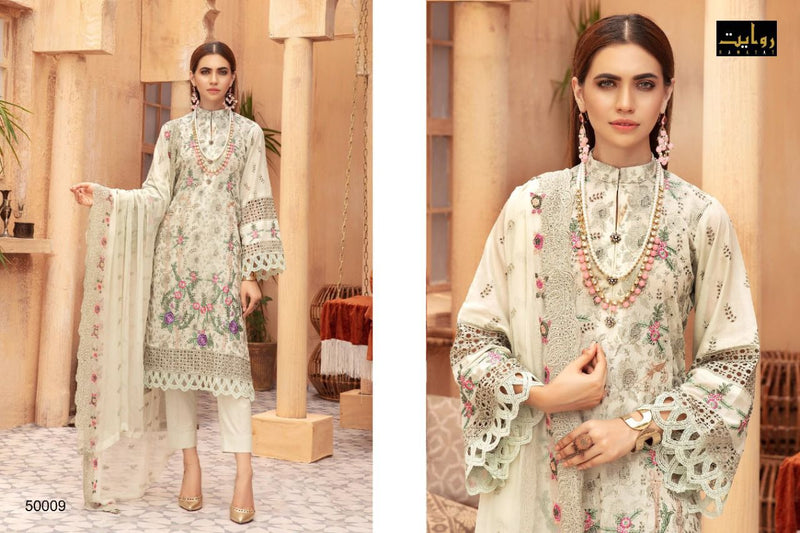 Rawayat Afrozeh Vol 3 Faux Georgette With Embroidery Work Pakistani Salwar Kameez