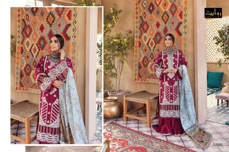 Rawayat Fashion Al Zohaib Vol 2 Lawn Cotton With Embroidery Work Excluisve Party Wear Salwar Suits
