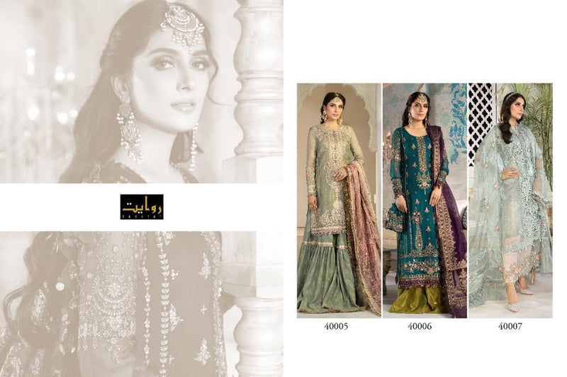 Rawayat Fashion Launch Mbroidered Collection 2021 Fox Georgette With Embroidery Work Exclusive Salwar Suits