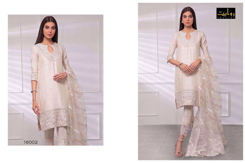 Rawayat Fashion Modern Memsaab Vol 2 Pure Jam Cotton Embroidery Work Salwar Kameez