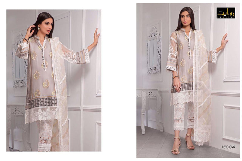 Rawayat Fashion Modern Memsaab Vol 2 Pure Jam Cotton Embroidery Work Salwar Kameez