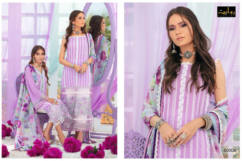 Rawayat Fashion Presents By Zainab Chottani Pure Cotton With Embroidery Work Party Wear Salwar Kameez