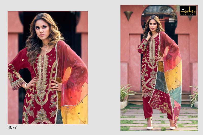 Rawayat Noor Hits Vol 3 Pure Organza With Embroidered Work Pakistani Suit