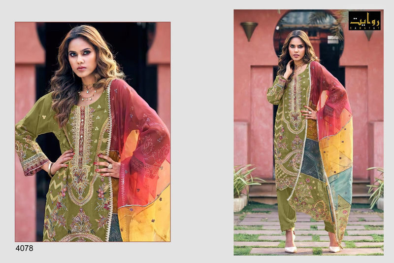 Rawayat Noor Hits Vol 3 Pure Organza With Embroidered Work Pakistani Suit