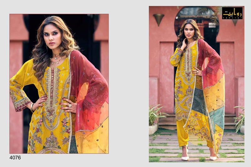 Rawayat Noor Hits Vol 3 Pure Organza With Embroidered Work Pakistani Suit