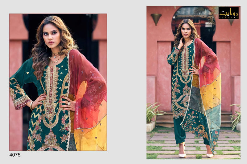 Rawayat Noor Hits Vol 3 Pure Organza With Embroidered Work Pakistani Suit