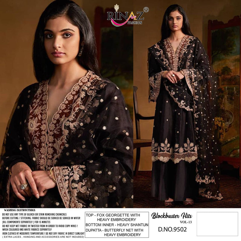 Rinaz Fashion Blockbuster Hits Vol 13 Faux Georgette Witth Heavy Embroidery Work