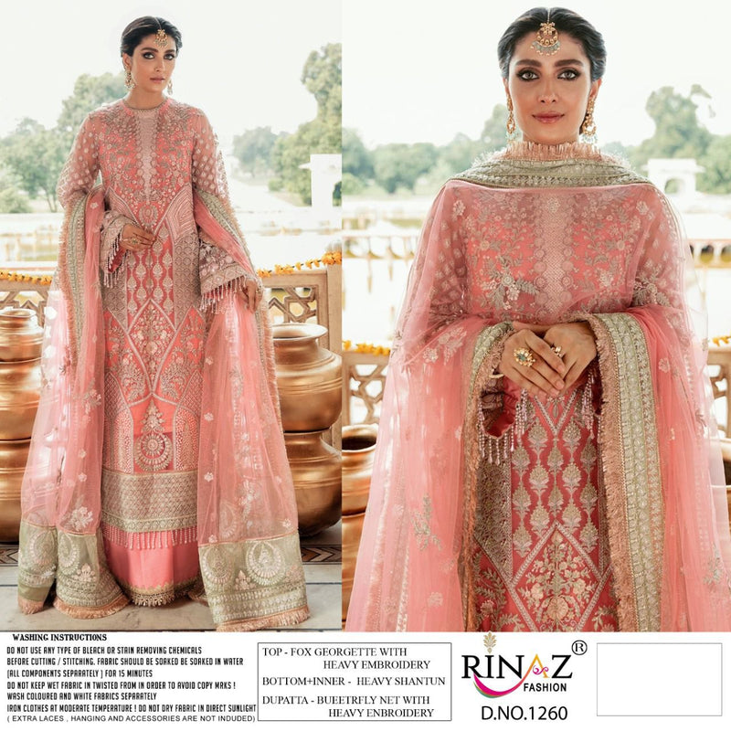 Rinaz Fashion Blockbuster Vol 18 Faux Georgette Heavy Embroidered Pakistani Salwar Kameez