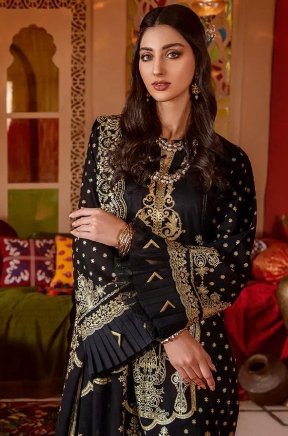 Rinaz Fashion D No 1220 Cambric Cotton With Heavy Embroidery Work Party Wear Colection Salwar Kameez
