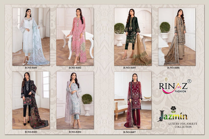 Rinaz Fashion Jazmin vol 17 Faux Georgette For Jorjet With Heavy Embroidery