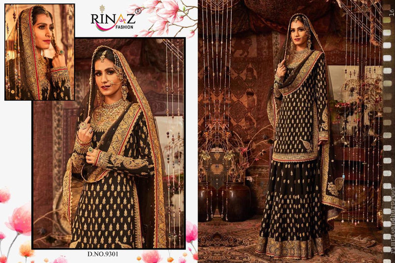 Rinaz Fashion Launch Bridal Collection Fox Georgette With Heavy Embroidery Work Exclusive Pakistani Salwar Kameez