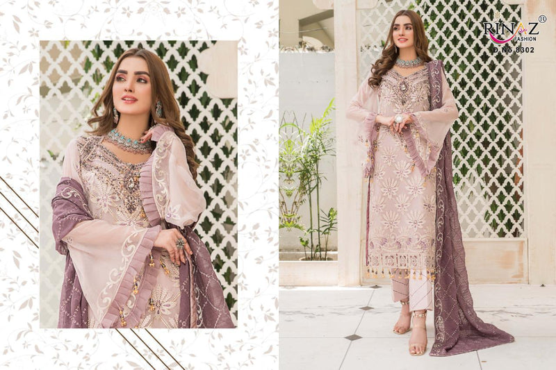 Rinaz Fashion Maryam's Gold Vol 11 Fox Georgette With Heavy Embroidery And Daimond Work Exclusive Salwar Kameez