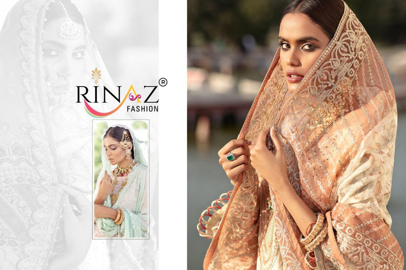 Rinaz Fashion Nureh Vol 2 Pure Cambric Cotton With Exclusvie Embroidery Work Party Wear Designer Pakistani Salwar Kameez