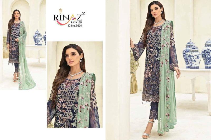 Rinaz Fashion Ramsha Vol 5 Fox Georgette Heavy Embroidery Work Pakistani Salwar Kameez