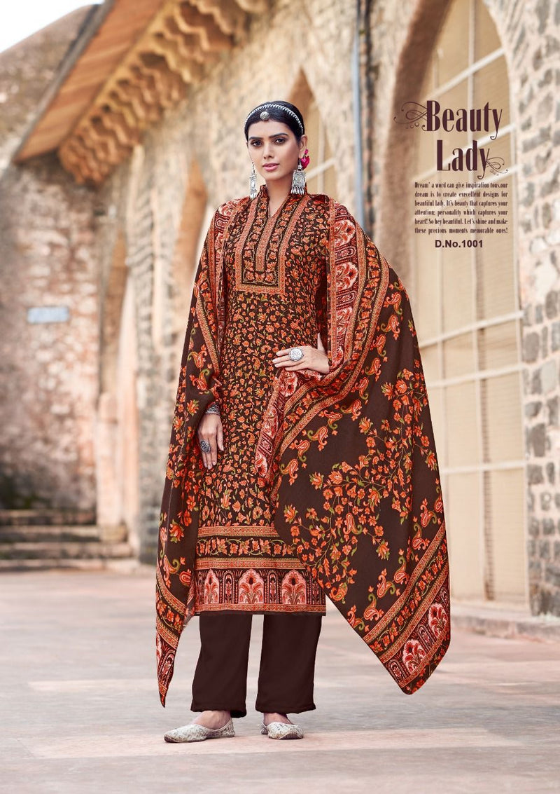 Roli Moli Gulnar Pashmina Jacquard Heavy Winter Wear Salwar Suit