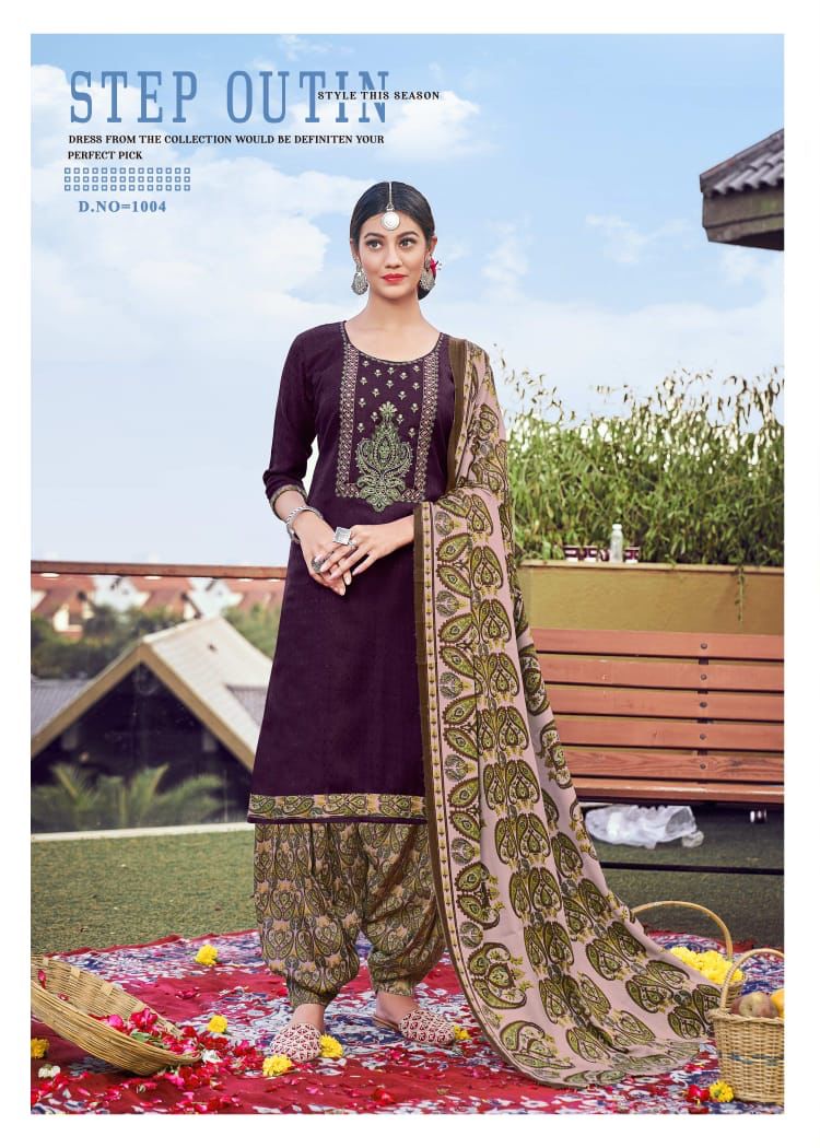 Roli Moli Nazia Pashmina Printed With Embroidery Work Wollen Suits
