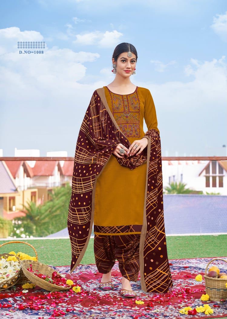 Roli Moli Nazia Pashmina Printed With Embroidery Work Wollen Suits