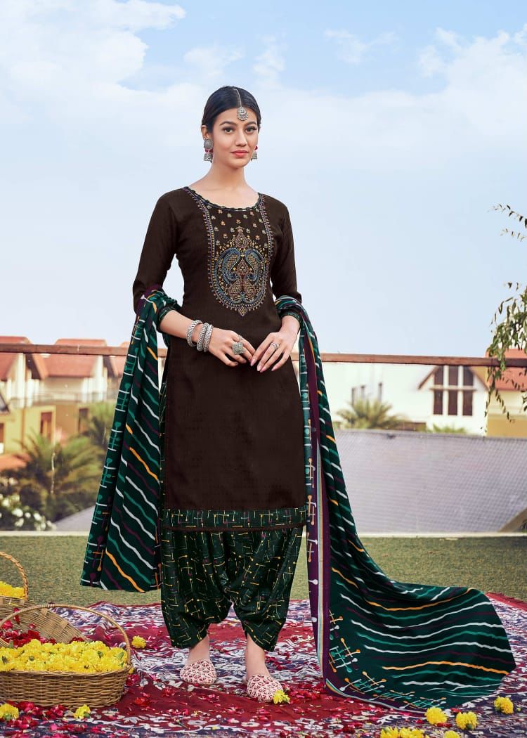 Roli Moli Nazia Pashmina Printed With Embroidery Work Wollen Suits