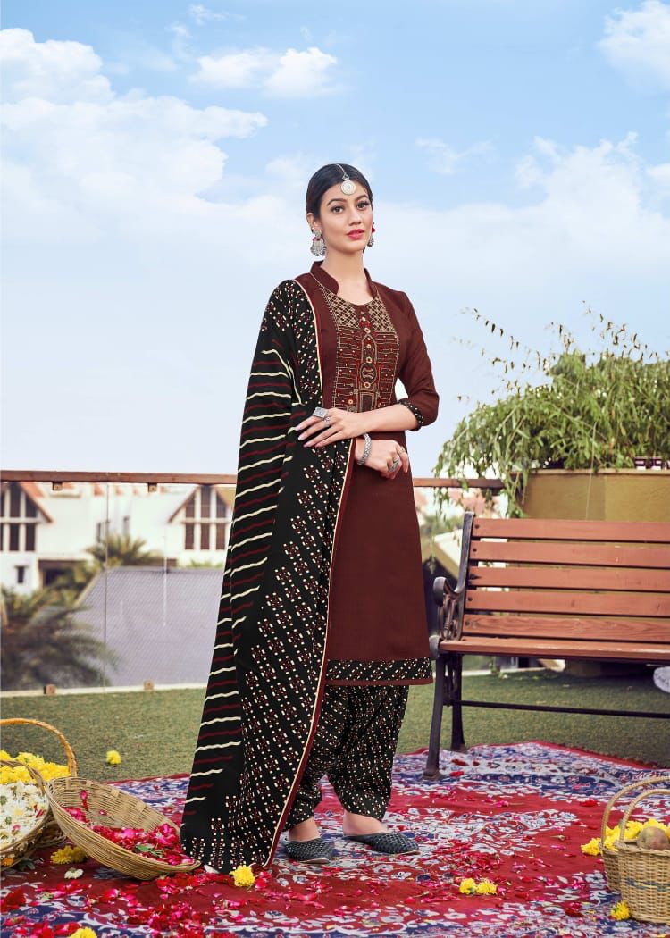 Roli Moli Nazia Pashmina Printed With Embroidery Work Wollen Suits