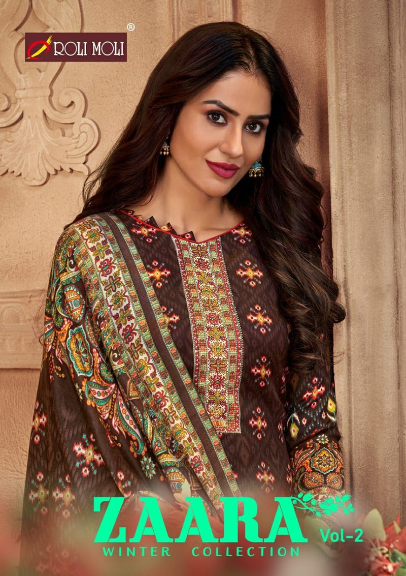 Roli Moli Zaara Vol 2 Pashmina Jacquard Print Fancy Salwar Suit