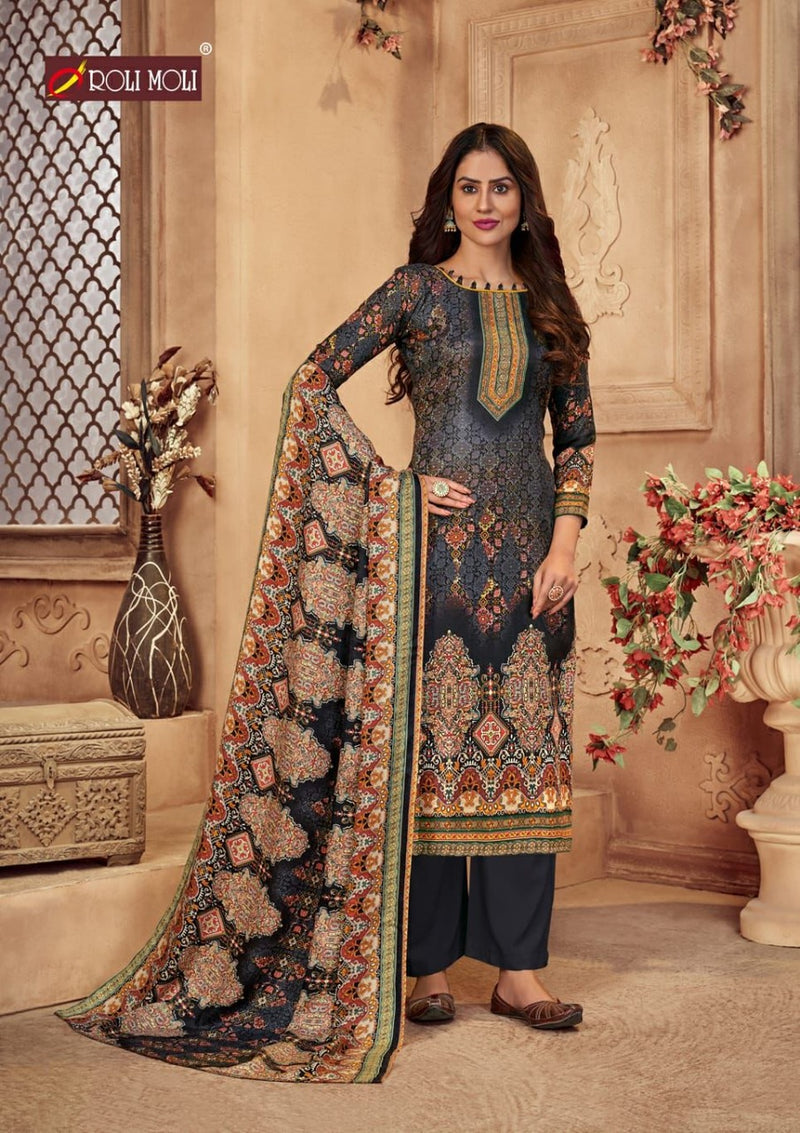 Roli Moli Zaara Vol 2 Pashmina Jacquard Print Fancy Salwar Suit