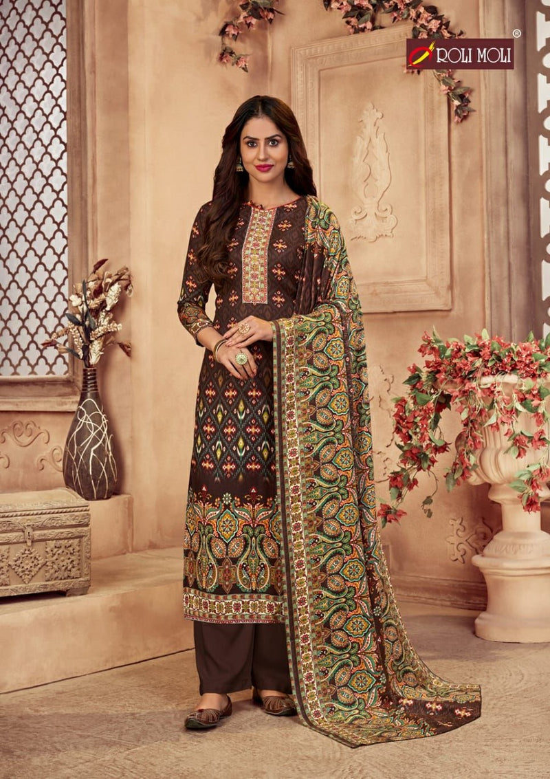 Roli Moli Zaara Vol 2 Pashmina Jacquard Print Fancy Salwar Suit