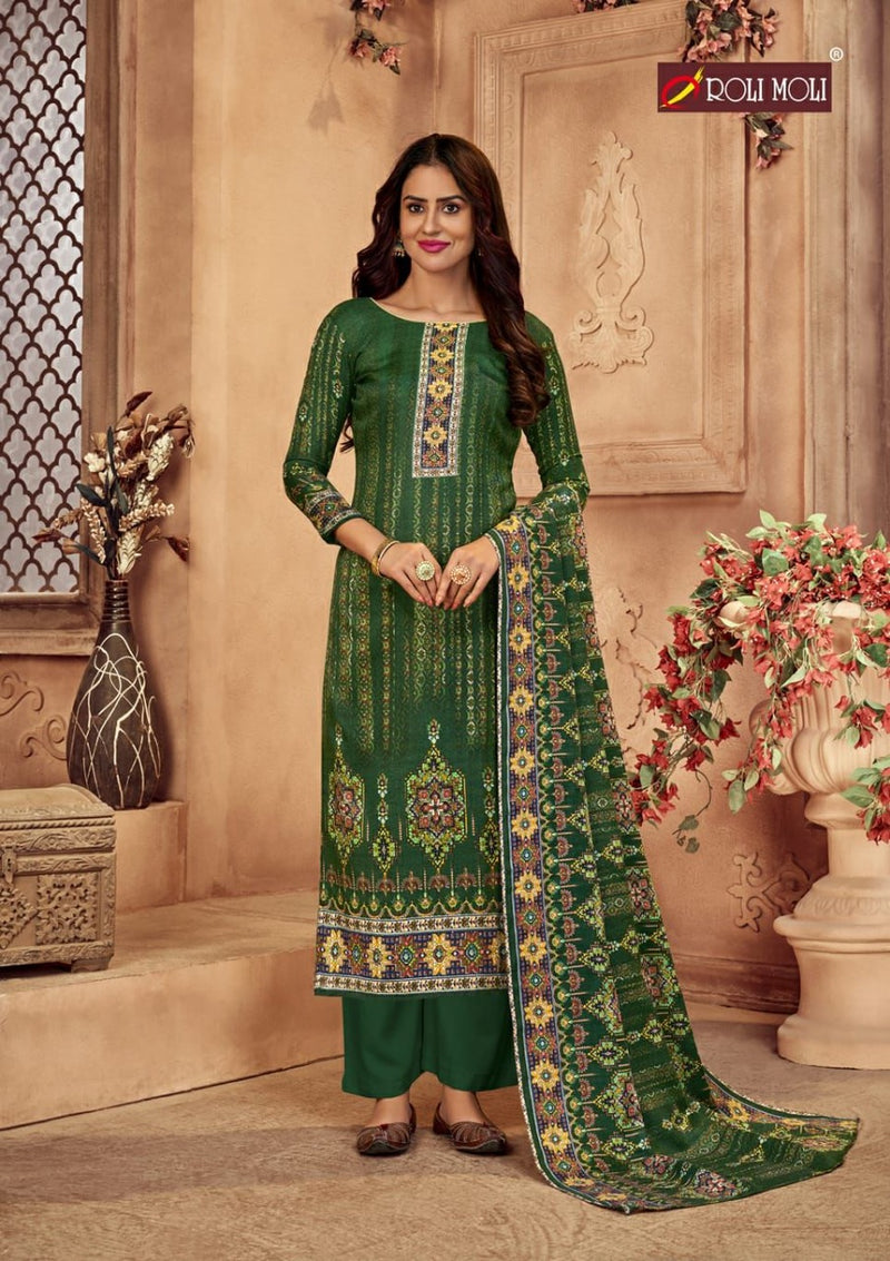 Roli Moli Zaara Vol 2 Pashmina Jacquard Print Fancy Salwar Suit